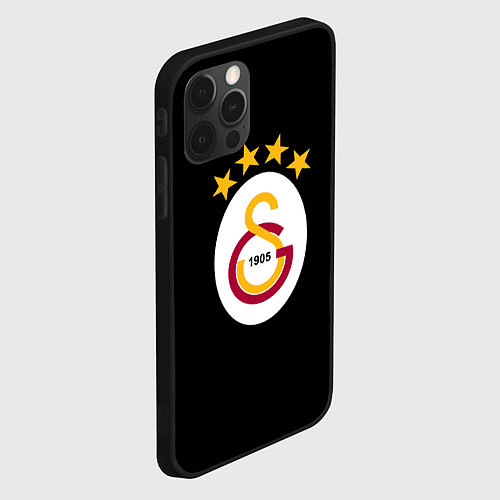 Чехол iPhone 12 Pro Max Galatasaray logo fc / 3D-Черный – фото 2
