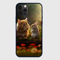 Чехол для iPhone 12 Pro Max Котик грызун, цвет: 3D-черный