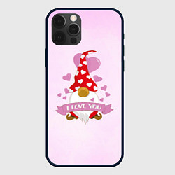 Чехол для iPhone 12 Pro Max Твой гномик любит тебя, цвет: 3D-черный