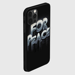 Чехол для iPhone 12 Pro Max Голосую за мир, цвет: 3D-черный — фото 2