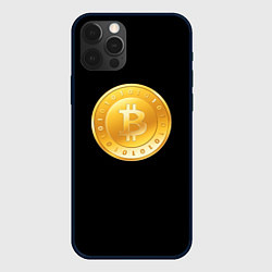 Чехол для iPhone 12 Pro Max Биткоин крипта, цвет: 3D-черный
