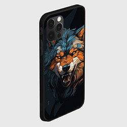 Чехол для iPhone 12 Pro Max Волчий свирепый оскал, цвет: 3D-черный — фото 2