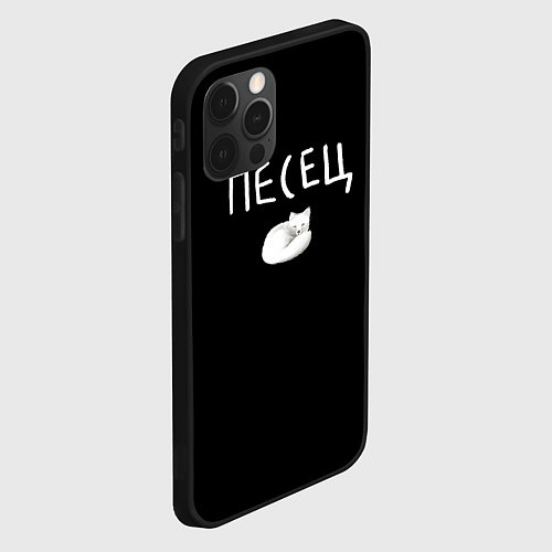 Чехол iPhone 12 Pro Max Песец - полярная лисица / 3D-Черный – фото 2