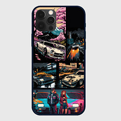 Чехол для iPhone 12 Pro Max Japanese jdm art, цвет: 3D-черный