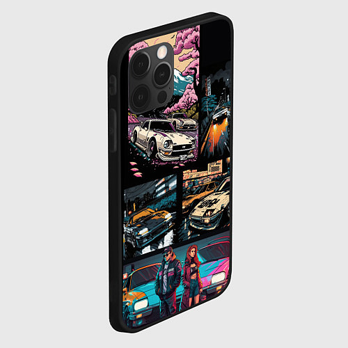 Чехол iPhone 12 Pro Max Japanese jdm art / 3D-Черный – фото 2