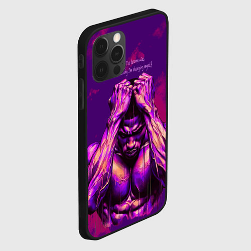 Чехол iPhone 12 Pro Max Спортивный торс мужчины / 3D-Черный – фото 2