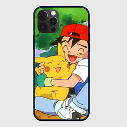 Чехол для iPhone 12 Pro Max Pokemon - энергия в объятиях, цвет: 3D-черный