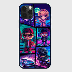 Чехол для iPhone 12 Pro Max GTA chibi style, цвет: 3D-черный