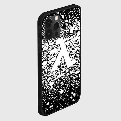 Чехол iPhone 12 Pro Max Half life splash white / 3D-Черный – фото 2