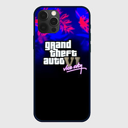 Чехол для iPhone 12 Pro Max GTA vice city tropic game, цвет: 3D-черный