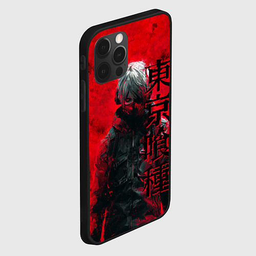 Чехол iPhone 12 Pro Max Tokyo Ghoul - Kaneki Ken / 3D-Черный – фото 2