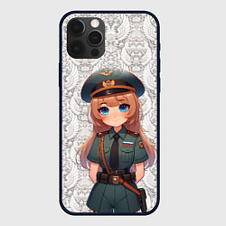 Чехол для iPhone 12 Pro Max Аниме русская девушка, цвет: 3D-черный