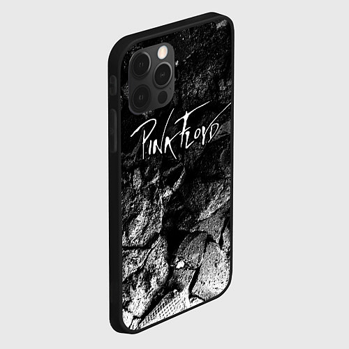 Чехол iPhone 12 Pro Max Pink Floyd black graphite / 3D-Черный – фото 2