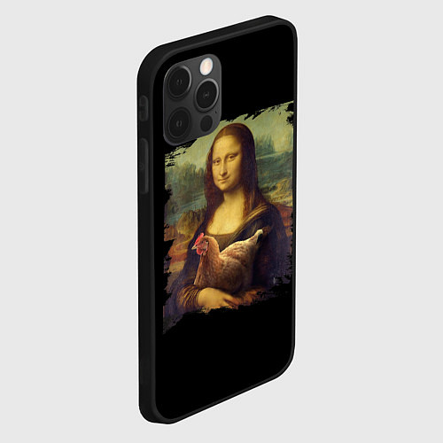 Чехол iPhone 12 Pro Max Mona Chicken Liza / 3D-Черный – фото 2