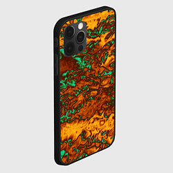 Чехол для iPhone 12 Pro Max Неон и медь, цвет: 3D-черный — фото 2