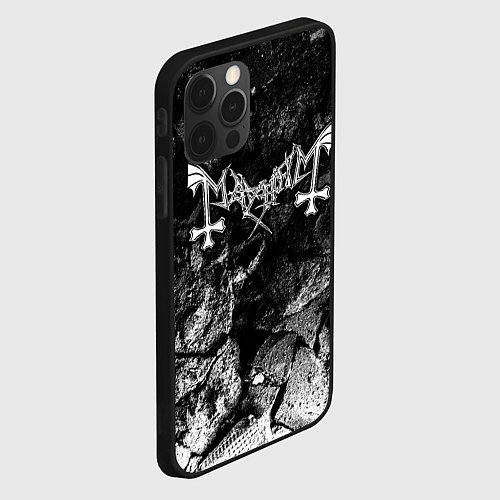 Чехол iPhone 12 Pro Max Mayhem black graphite / 3D-Черный – фото 2