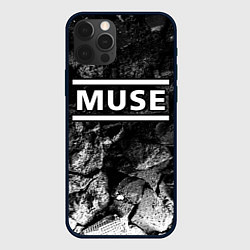 Чехол для iPhone 12 Pro Max Muse black graphite, цвет: 3D-черный