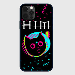 Чехол для iPhone 12 Pro Max HIM - rock star cat, цвет: 3D-черный