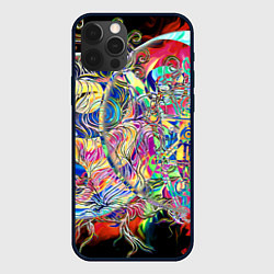 Чехол для iPhone 12 Pro Max Сплетение Инь Ян, цвет: 3D-черный