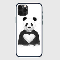 Чехол для iPhone 12 Pro Max Love panda, цвет: 3D-черный