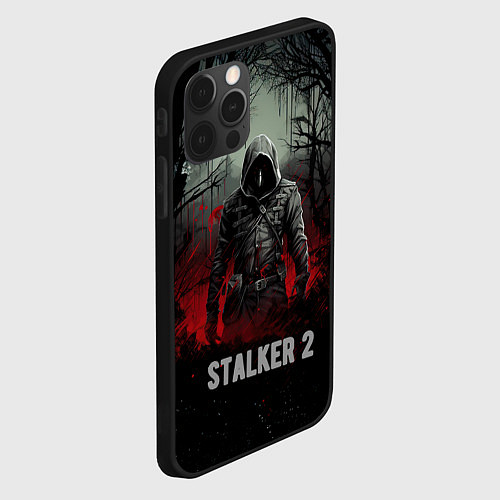 Чехол iPhone 12 Pro Max Stalker 2 dark mode / 3D-Черный – фото 2