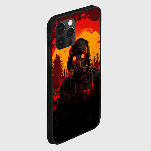 Чехол iPhone 12 Pro Max Stalker 2 fire ghost / 3D-Черный – фото 2