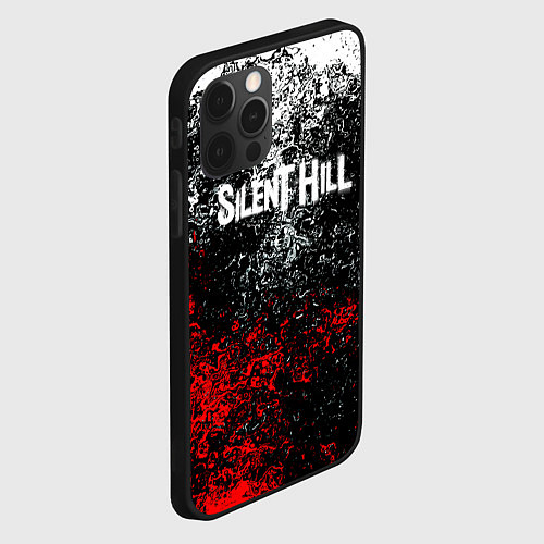 Чехол iPhone 12 Pro Max Silenthill брызги красок / 3D-Черный – фото 2