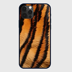 Чехол для iPhone 12 Pro Max Тигровая шкура, цвет: 3D-черный