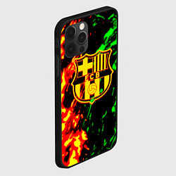 Чехол для iPhone 12 Pro Max Barcelona огненное лого, цвет: 3D-черный — фото 2