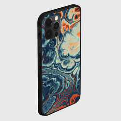 Чехол для iPhone 12 Pro Max Абстрактный разноцветный узор, цвет: 3D-черный — фото 2