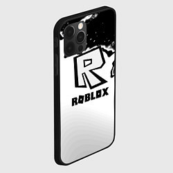 Чехол для iPhone 12 Pro Max Roblox краски белые, цвет: 3D-черный — фото 2