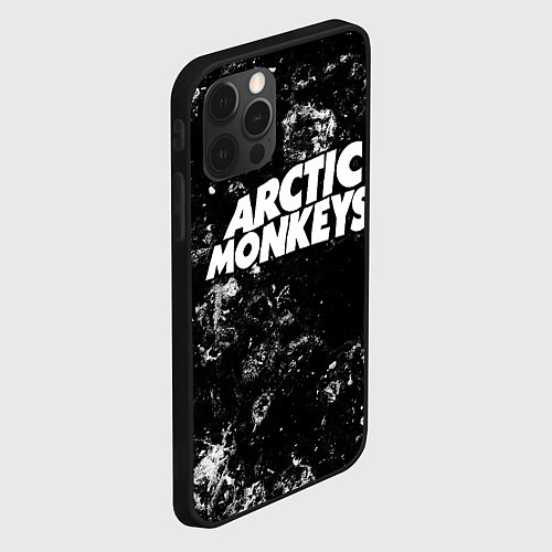 Чехол iPhone 12 Pro Max Arctic Monkeys black ice / 3D-Черный – фото 2