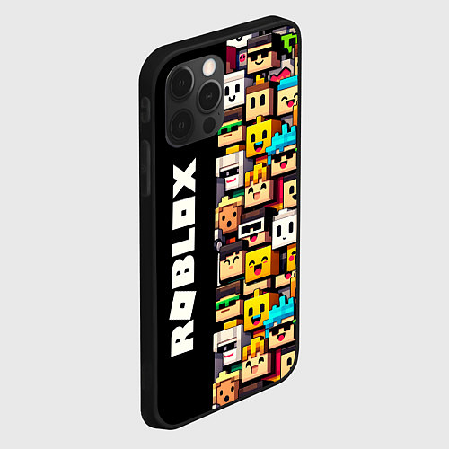 Чехол iPhone 12 Pro Max Roblox - game / 3D-Черный – фото 2