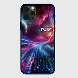 Чехол для iPhone 12 Pro Max Mass Effect - N7, цвет: 3D-черный