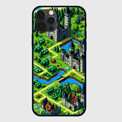 Чехол для iPhone 12 Pro Max Heroes of Might and Magic - pixel map, цвет: 3D-черный