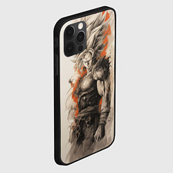 Чехол для iPhone 12 Pro Max Super Saiyan Goku, цвет: 3D-черный — фото 2