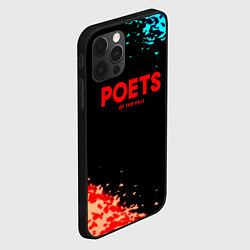 Чехол для iPhone 12 Pro Max Poets of the fall краски брызги, цвет: 3D-черный — фото 2