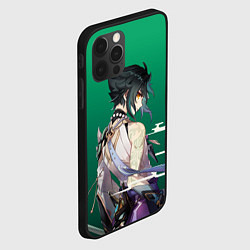 Чехол для iPhone 12 Pro Max Genshin персонаж игры - Сяо Xiao, цвет: 3D-черный — фото 2