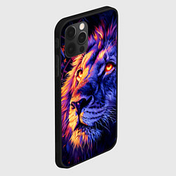 Чехол для iPhone 12 Pro Max Лев поп-арт, цвет: 3D-черный — фото 2