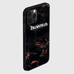 Чехол для iPhone 12 Pro Max Palworld dark logo, цвет: 3D-черный — фото 2