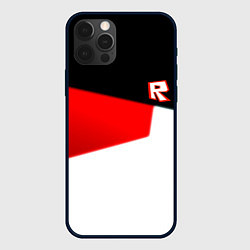 Чехол для iPhone 12 Pro Max Roblox текстура мобайл геометрия, цвет: 3D-черный