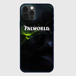 Чехол для iPhone 12 Pro Max Palworld логотип абстрактный объемный фон, цвет: 3D-черный