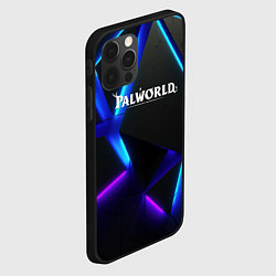 Чехол для iPhone 12 Pro Max Palworld неоновые плиты абстракция, цвет: 3D-черный — фото 2