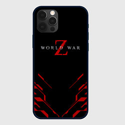 Чехол для iPhone 12 Pro Max World war z текстура геометрия, цвет: 3D-черный