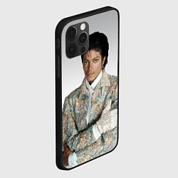 Чехол для iPhone 12 Pro Max Майкл Джексон в серебряном костюме, цвет: 3D-черный — фото 2