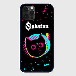 Чехол для iPhone 12 Pro Max Sabaton - rock star cat, цвет: 3D-черный