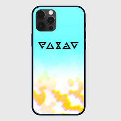 Чехол для iPhone 12 Pro Max Ведьмак текстура соты, цвет: 3D-черный