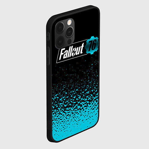 Чехол iPhone 12 Pro Max Fallout 4 bethesda / 3D-Черный – фото 2