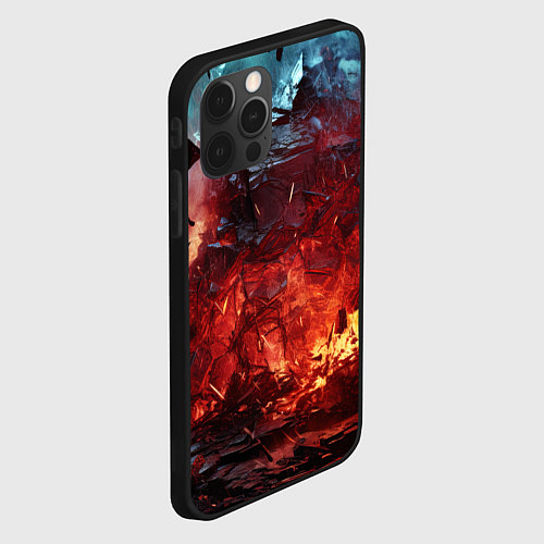 Чехол iPhone 12 Pro Max Абстрактный взрыв / 3D-Черный – фото 2