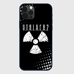 Чехол для iPhone 12 Pro Max Stalker: Shadow of Chernobyl радиоактивность, цвет: 3D-черный